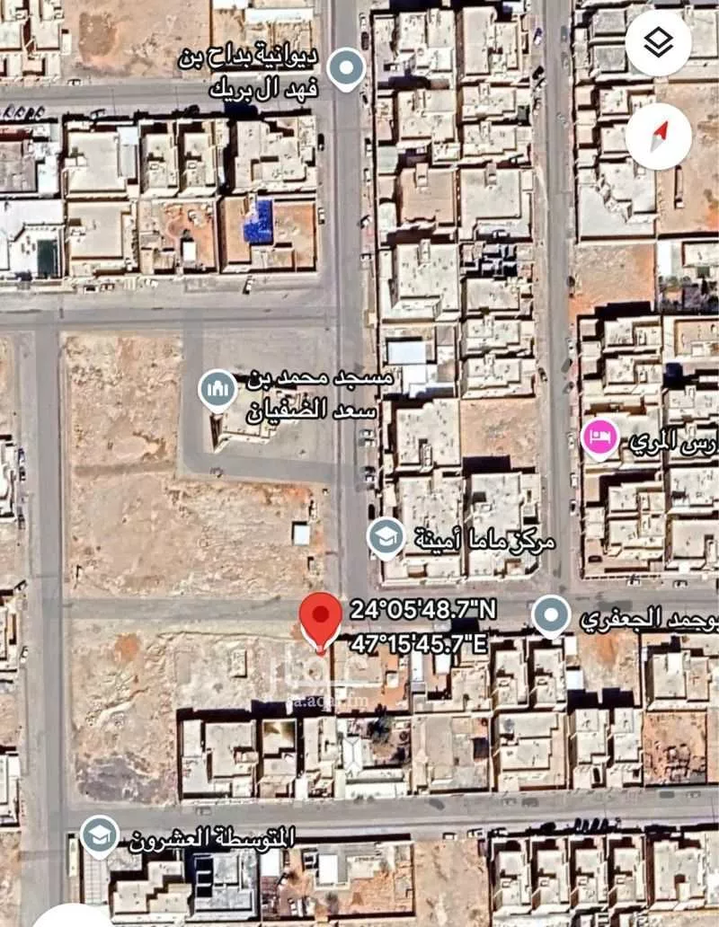 أرض للبيع في شارع ابو دهلب القريعي, حي مشرف, مدينة الخرج, منطقة الرياض 1 صورة