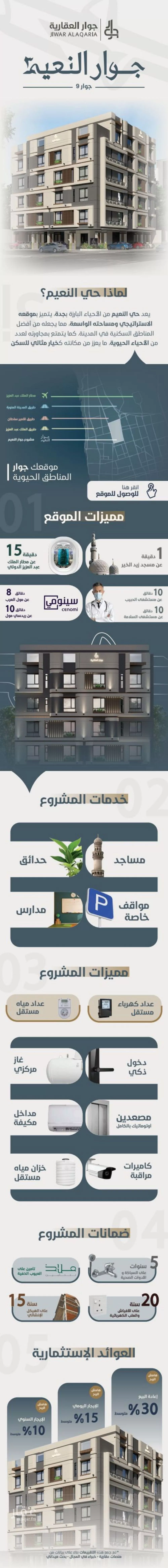 شقة للبيع في شارع ابو مصعب الاسدي, حي النعيم, مدينة جدة, منطقة مكة المكرمة 1 صورة