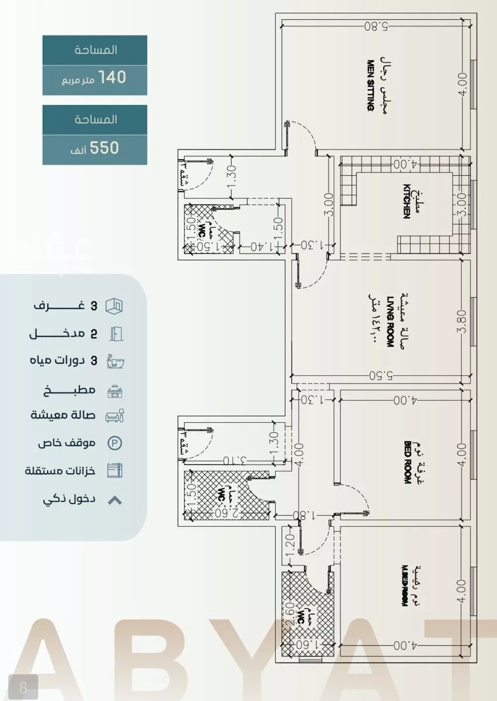 شقة للبيع في شارع ابراهيم العواجي, حي الحمراء, مدينة جدة, منطقة مكة المكرمة 1 صورة