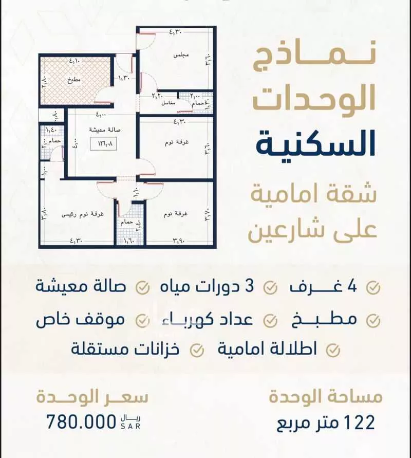 شقة للبيع في شارع قاسم زينل, حي الروضة, مدينة جدة, منطقة مكة المكرمة 1 صورة