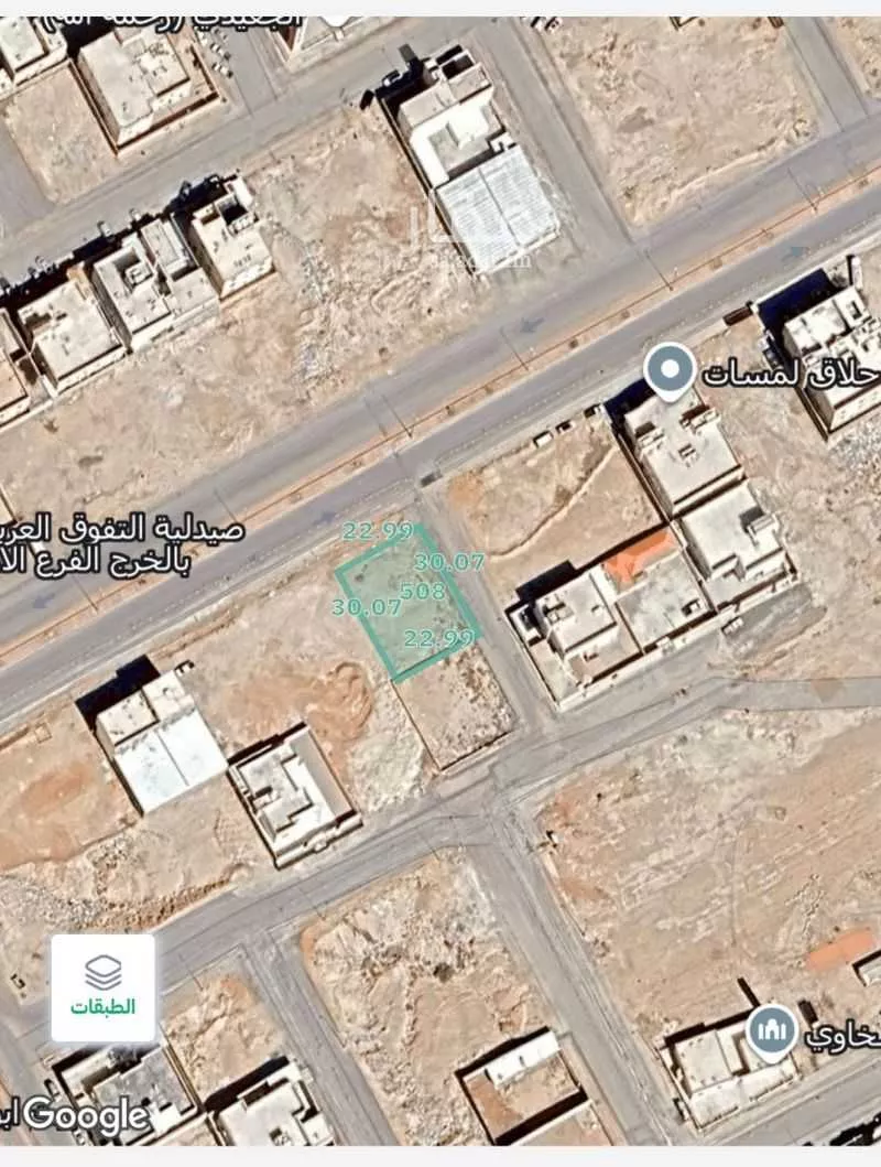 أرض للبيع في شارع الرماح الاسدي, حي مشرف, مدينة الخرج, منطقة الرياض 1 صورة