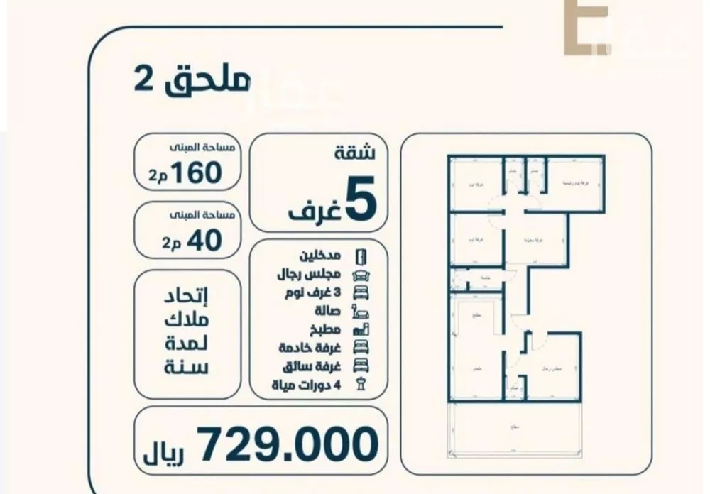شقة للبيع في حي النعيم, مدينة جدة, منطقة مكة المكرمة 1 صورة