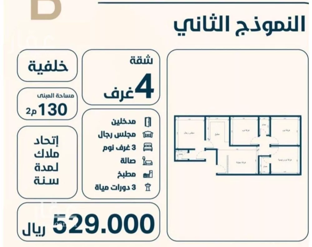 شقة للبيع في حي النعيم, مدينة جدة, منطقة مكة المكرمة 1 صورة