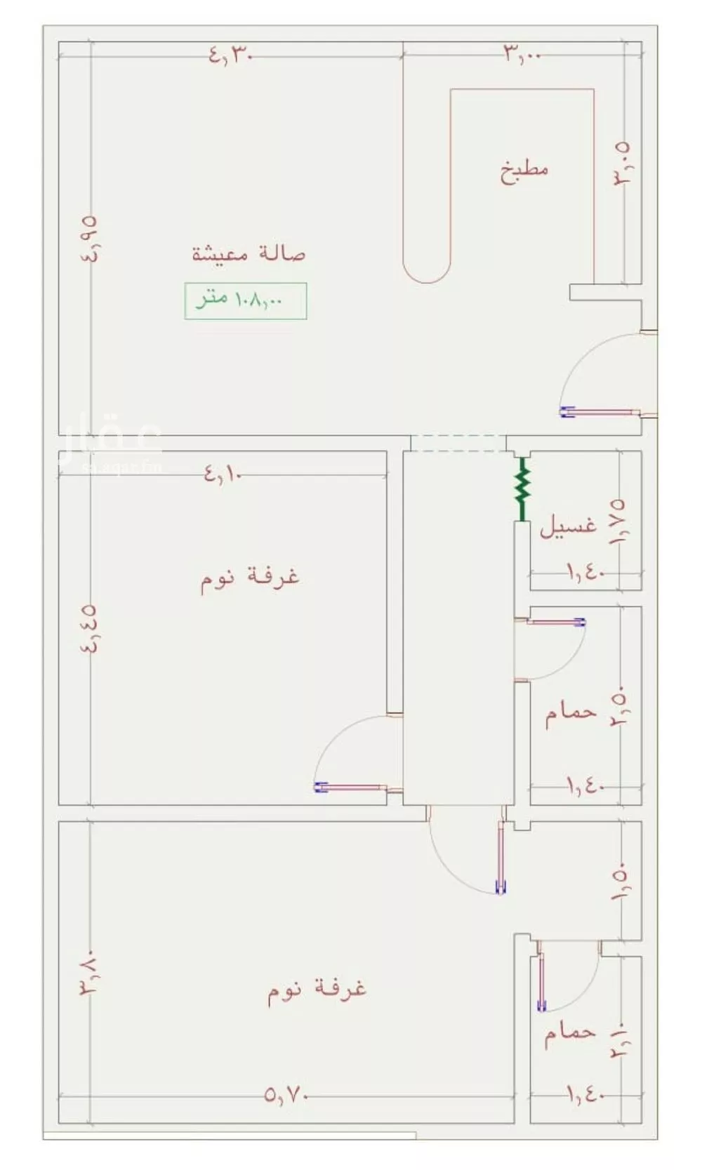 شقة للبيع في شارع عمر الخردلي, حي الجامعة, مدينة جدة, منطقة مكة المكرمة 1 صورة