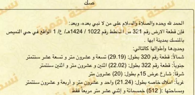 أرض للبيع في شارع الصفوان, حي المروج, مدينة أبها, منطقة عسير 1 صورة