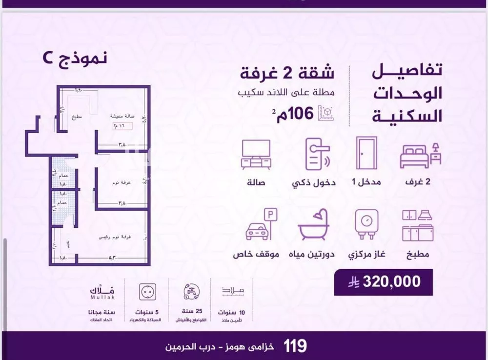 شقة للبيع في شارع احمد بن عيسى الرومي, حي الفيحاء, مدينة جدة, منطقة مكة المكرمة 1 صورة