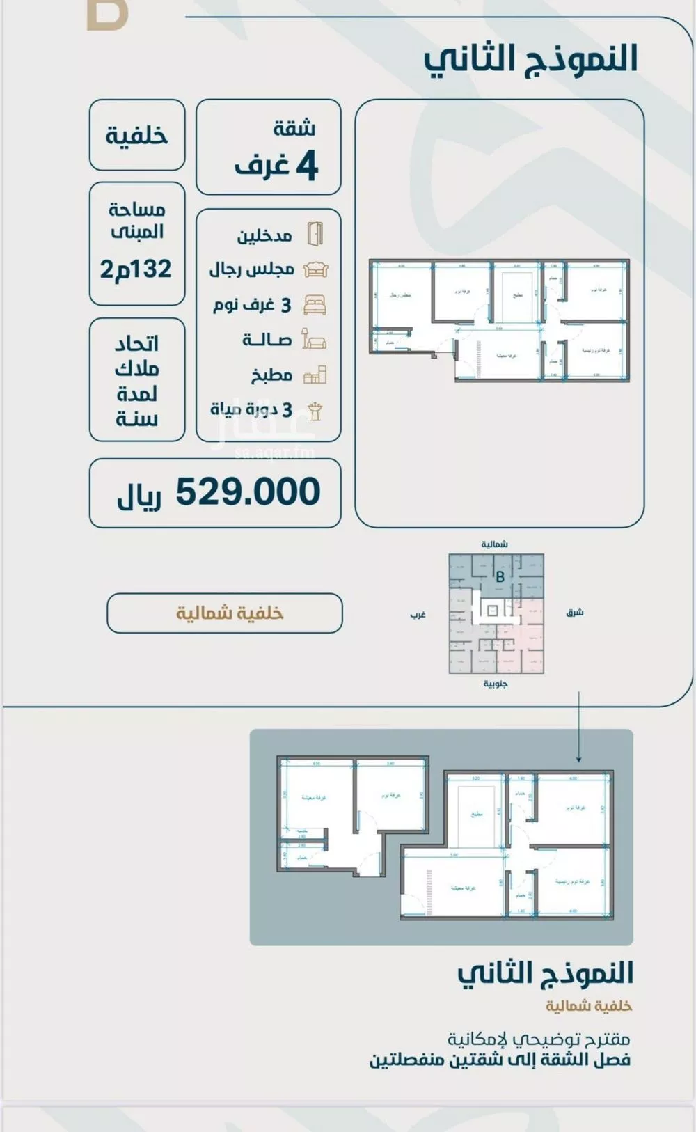 شقة للبيع في شارع ابو وهيب الجشمي, حي النعيم, مدينة جدة, منطقة مكة المكرمة 1 صورة