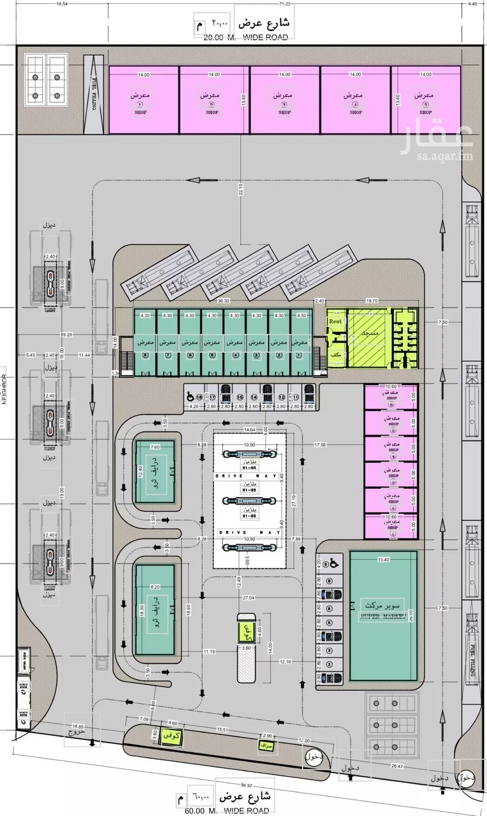 مستودع للإيجار في شارع طريق الملك عبدالعزيز, حي الخالدية الشمالية, مدينة الدمام, المنطقة الشرقية 1 صورة