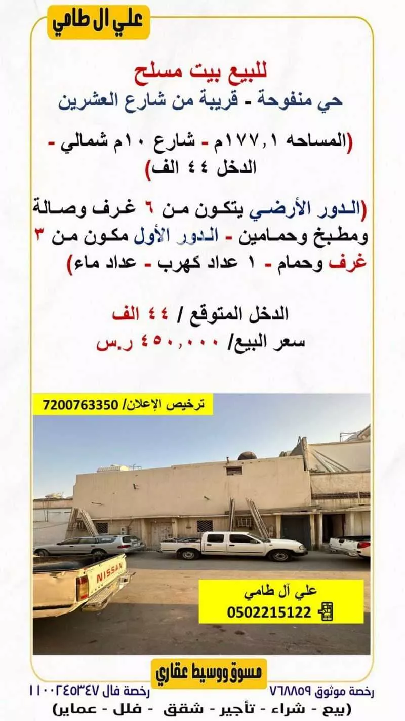 عمارة للبيع في شارع حميد بن الصباح, حي منفوحة, مدينة الرياض, منطقة الرياض 1 صورة