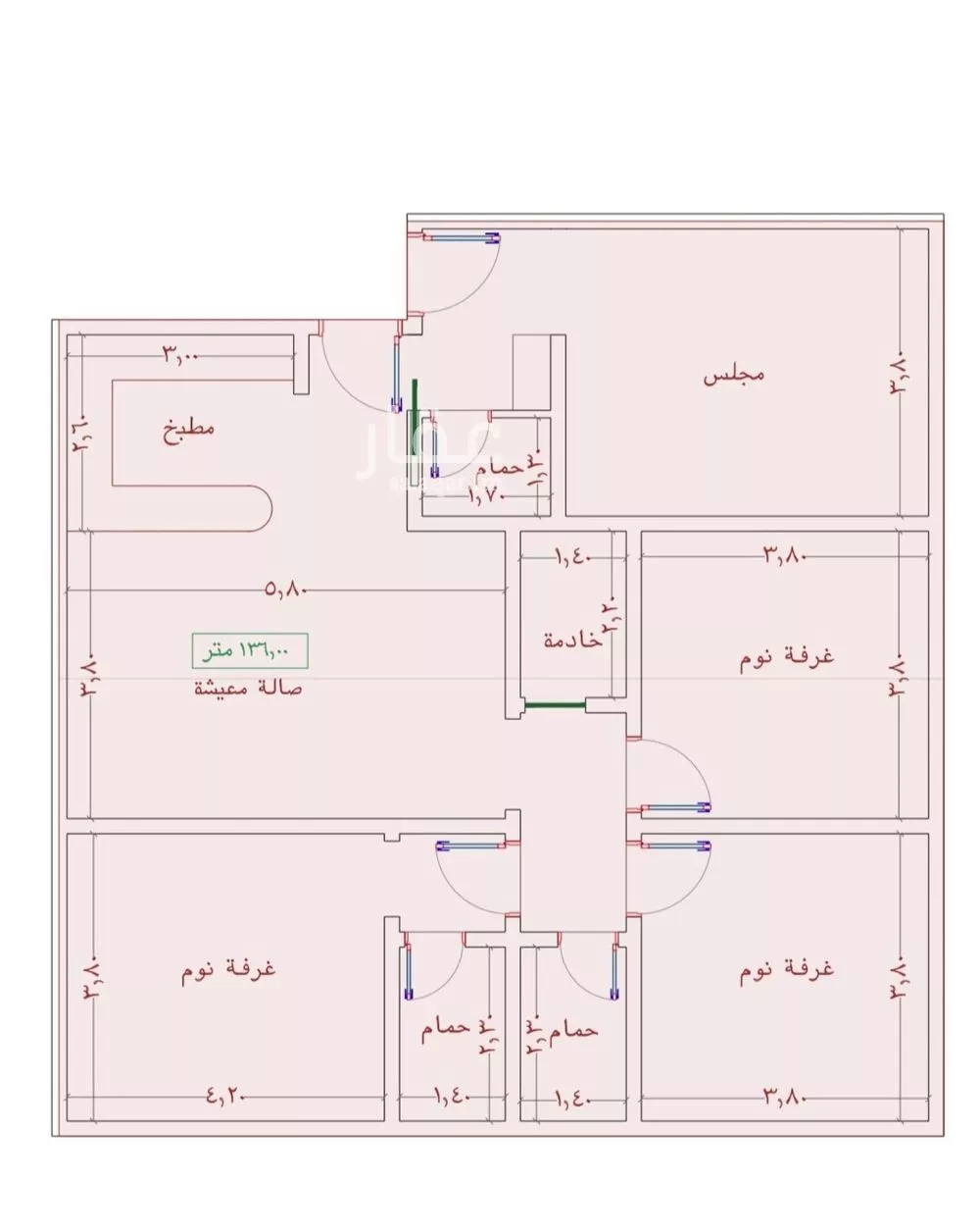 شقة للبيع في شارع السامر, حي الواحة, مدينة جدة, منطقة مكة المكرمة 1 صورة