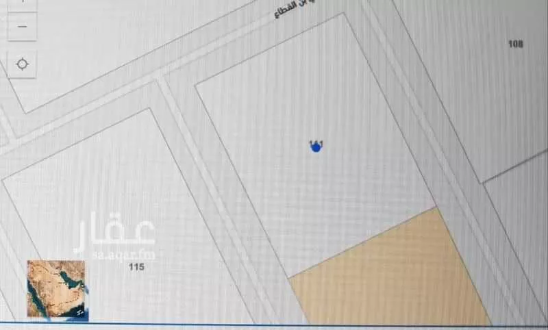 أرض للبيع في شارع علي بن القطاع, حي الغنامية, مدينة الرياض, منطقة الرياض 1 صورة