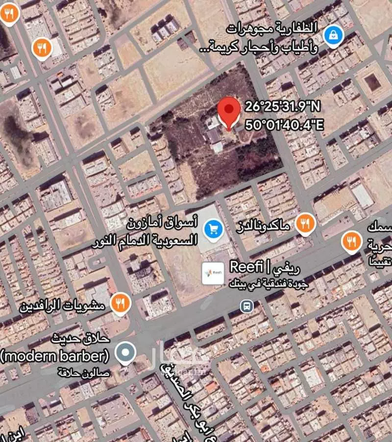 أرض للبيع في حي النور, مدينة الدمام, المنطقة الشرقية 1 صورة