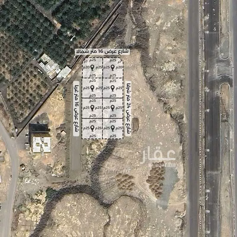 أرض للبيع في شارع ابراهيم بن احمد الازدي, حي المبعوث, مدينة المدينه المنوره, منطقة المدينة المنورة 1 صورة