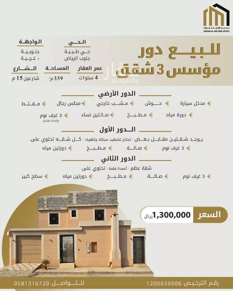 عمارة للبيع في حي طيبة, مدينة الرياض, منطقة الرياض 1 صورة