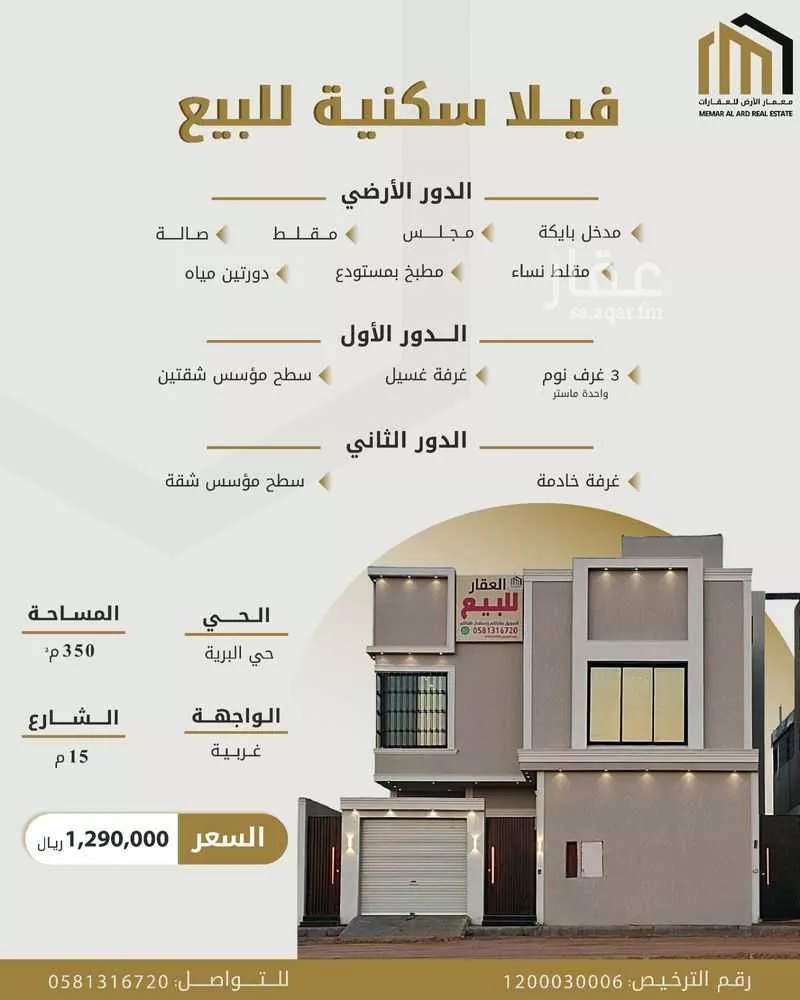 فيلا للبيع في حي البرية, مدينة الرياض, منطقة الرياض 1 صورة