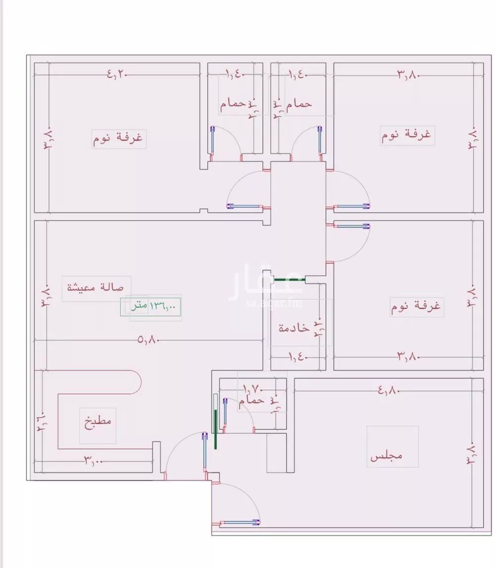 شقة للبيع في شارع السامر, حي الواحة, مدينة جدة, منطقة مكة المكرمة 1 صورة