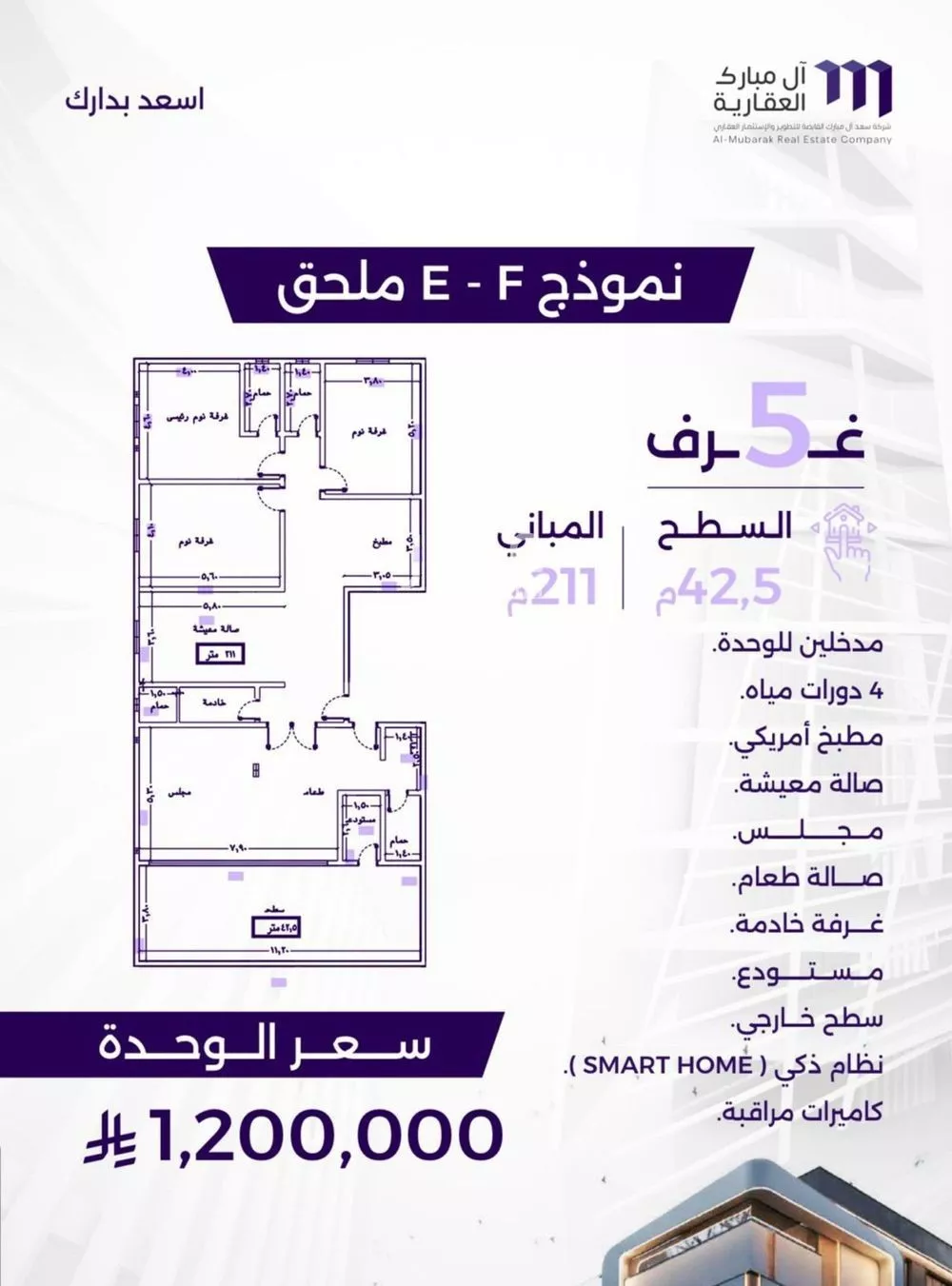 شقة للبيع في شارع عبدالعزيز الخريجي, حي الزهراء, مدينة جدة, منطقة مكة المكرمة 1 صورة