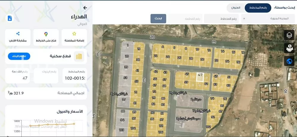 أرض للبيع في شارع بن الايسر, حي الهدراء, مدينة المدينة المنورة, منطقة المدينة المنورة 1 صورة