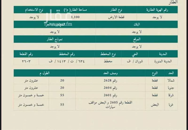 أرض للبيع في شارع عتبة ابن سعيد ابن الرخس, حي نبلاء, مدينة المدينه المنوره, منطقة المدينة المنورة 1 صورة