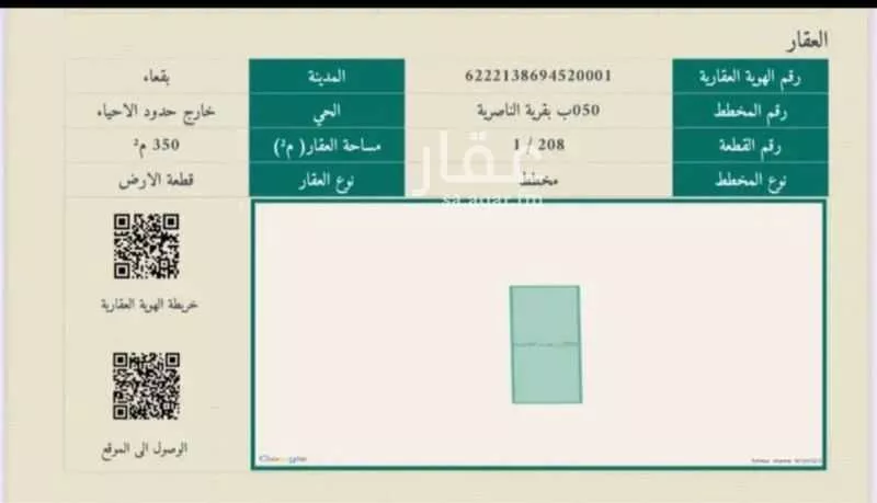 أرض للبيع في شارع بقعاء 1 ، القصعاء ، بقعاء 1 صورة