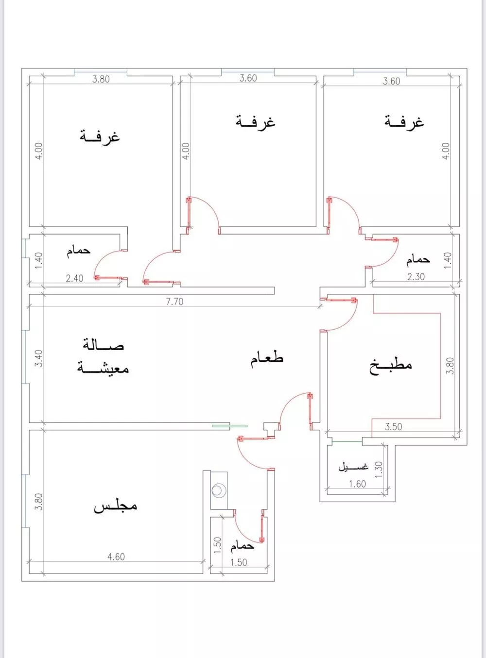 شقة للبيع في شارع محمد بن اسعد العظم, حي النزهة, مدينة جدة, منطقة مكة المكرمة 1 صورة