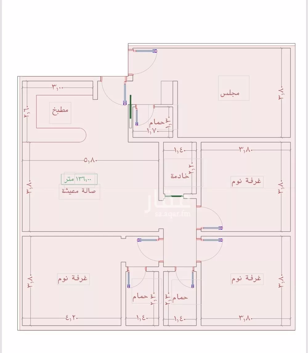 شقة للبيع في شارع ابن الوجيزي, حي الواحة, مدينة جدة, منطقة مكة المكرمة 1 صورة