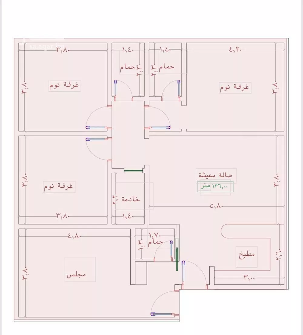 شقة للبيع في شارع السامر, حي الواحة, مدينة جدة, منطقة مكة المكرمة 1 صورة