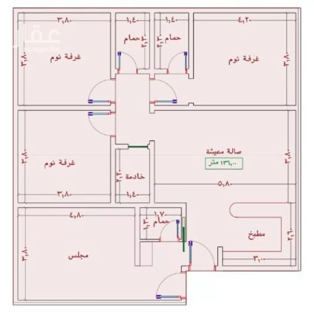 شقة للبيع في شارع السامر, حي الواحة, مدينة جدة, منطقة مكة المكرمة 1 صورة