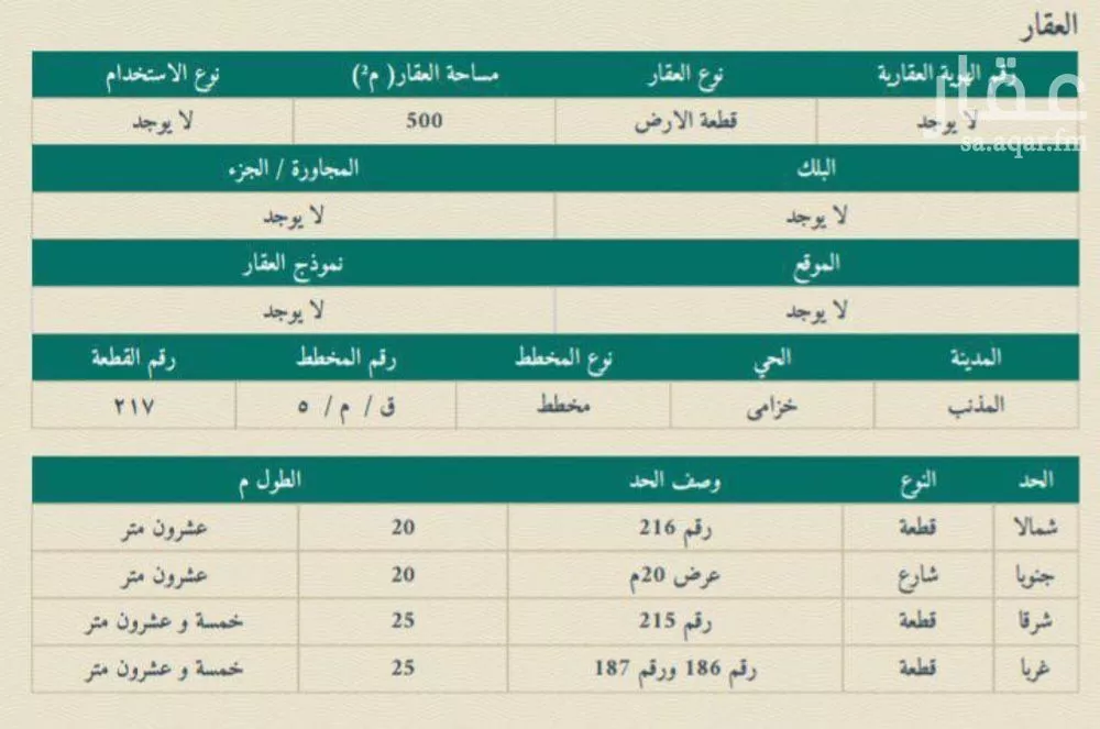 أرض للبيع في شارع عروة بن الزبير, حي خزامى, مدينة المذنب, منطقة القصيم 1 صورة
