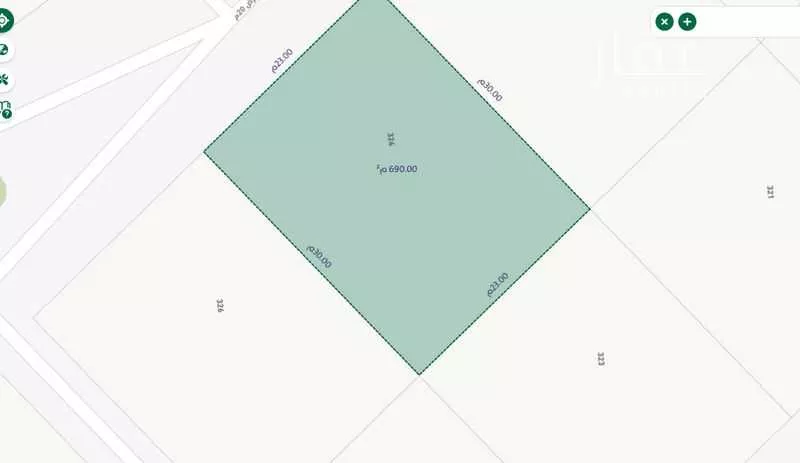 أرض للبيع في شارع عثمان الرويني, حي البيان, مدينة الرياض, منطقة الرياض 1 صورة