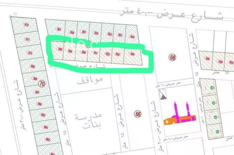 أرض للبيع في حي الهدا, مدينة الخرج, منطقة الرياض 1 صورة