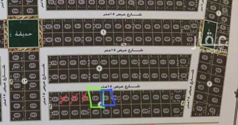 أرض للبيع في شارع حمزه بوقري, حي الهدا, مدينة الخرج, منطقة الرياض 1 صورة