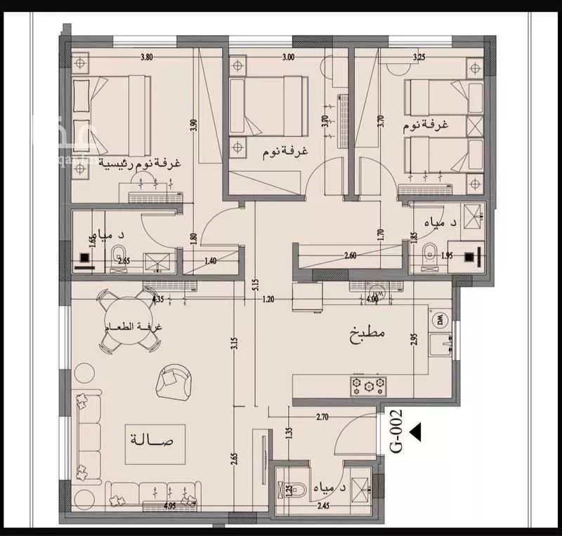 شقة للإيجار في شارع علقمة بن وائل ، حي النرجس ، الرياض ، منطقة الرياض 1 صورة