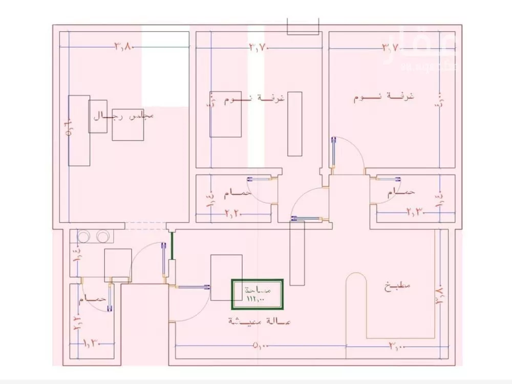 شقة للبيع في شارع الامير عبدالمجيد, حي الصواري, مدينة جدة, منطقة مكة المكرمة 1 صورة