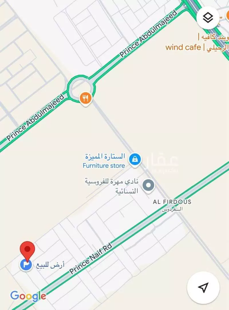 أرض للبيع في شارع فالح بن خفاف, حي الفردوس, مدينة جدة, منطقة مكة المكرمة 1 صورة