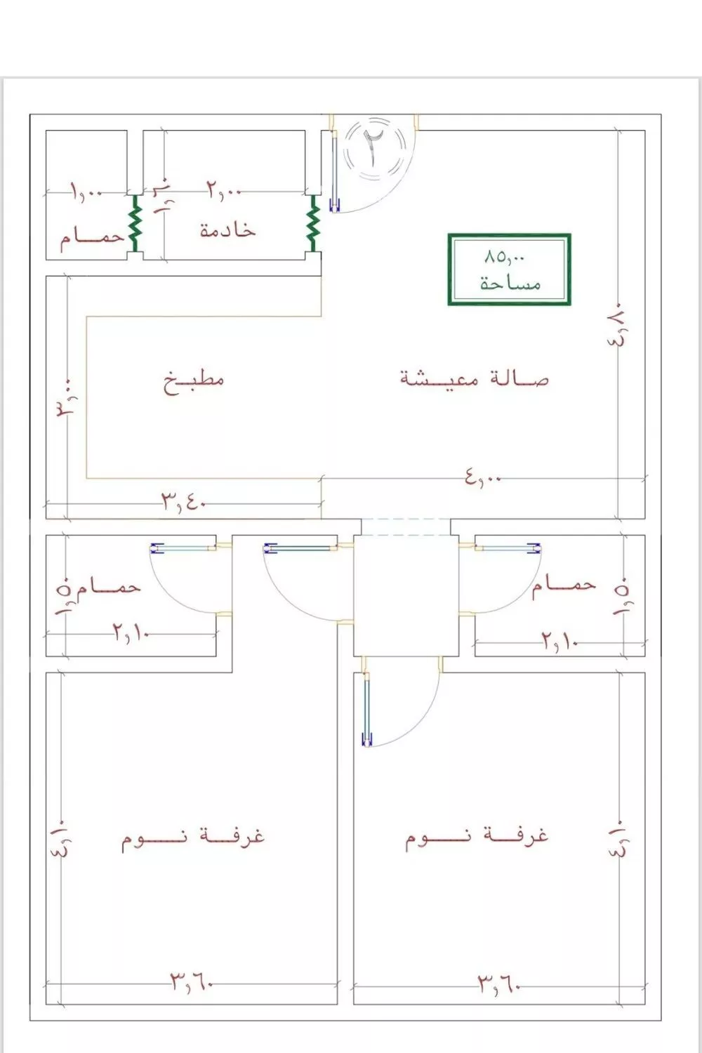 شقة للبيع في شارع ظعفرانه, حي النزهة, مدينة جدة, منطقة مكة المكرمة 1 صورة