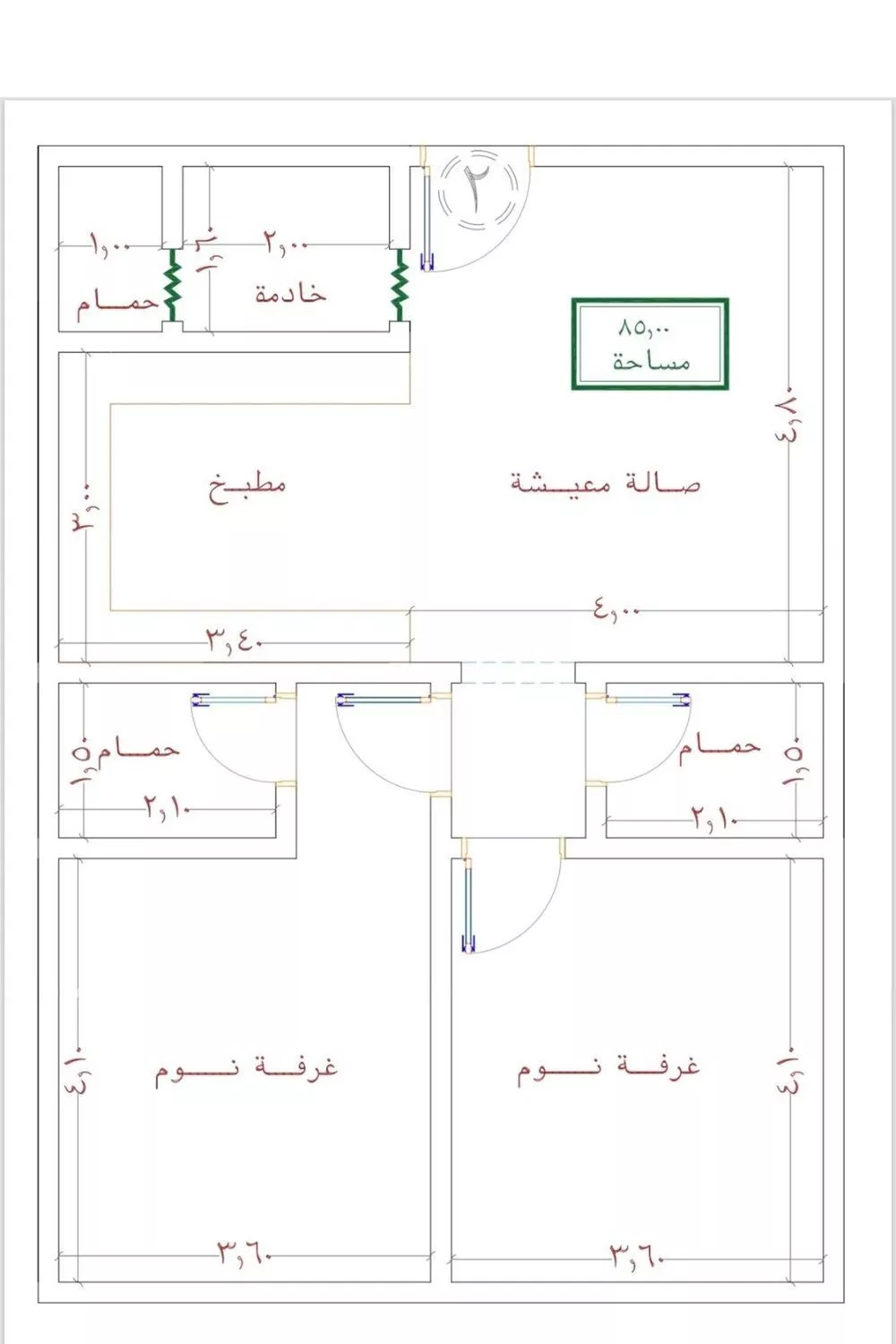 شقة للبيع في شارع ظعفرانه, حي النزهة, مدينة جدة, منطقة مكة المكرمة 1 صورة