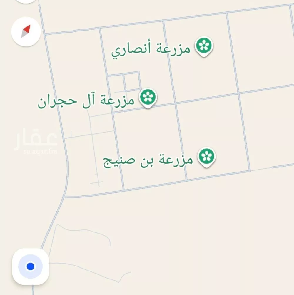 مزرعة للبيع في شارع الدمام الرياض, حي موسسة ناصر علي السحيباني لانشاء الطرق, مدينة بقيق, المنطقة الشرقية 1 صورة
