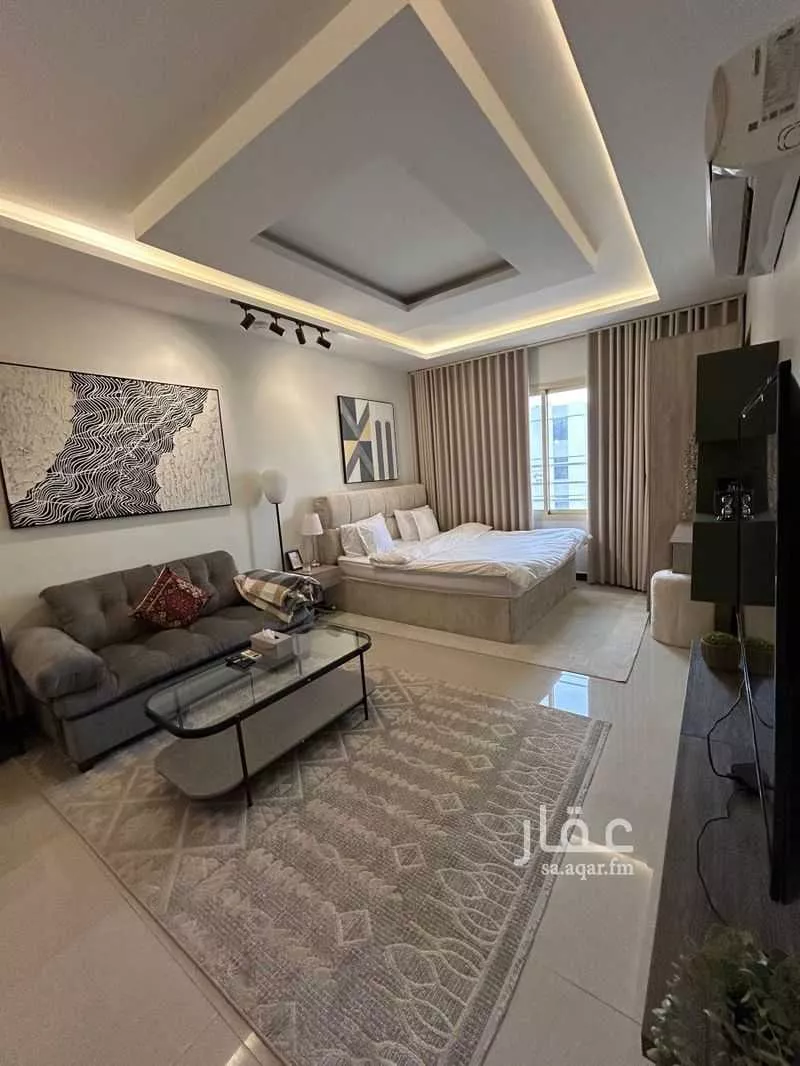 استديو مفروش للحجز في شارع أرجوان ، حي الملقا ، الرياض ، منطقة الرياض 1 صورة