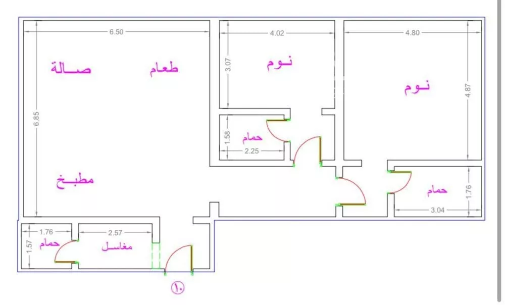 شقة للإيجار في شارع محمد بن ناصر المبارك, حي عرقة, مدينة الرياض, منطقة الرياض 1 صورة