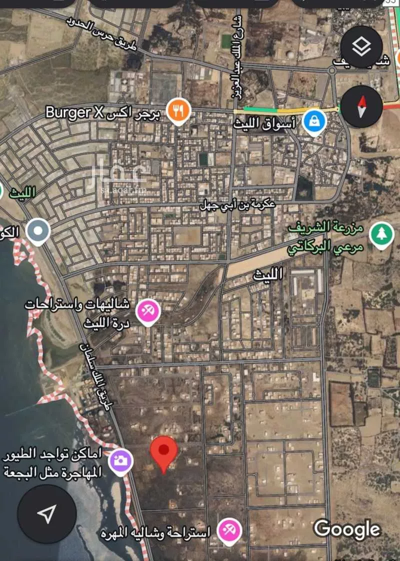 أرض للبيع في شارع غير معروف, حي (حي رقم (5, مدينة الليث, منطقة مكة المكرمة 1 صورة