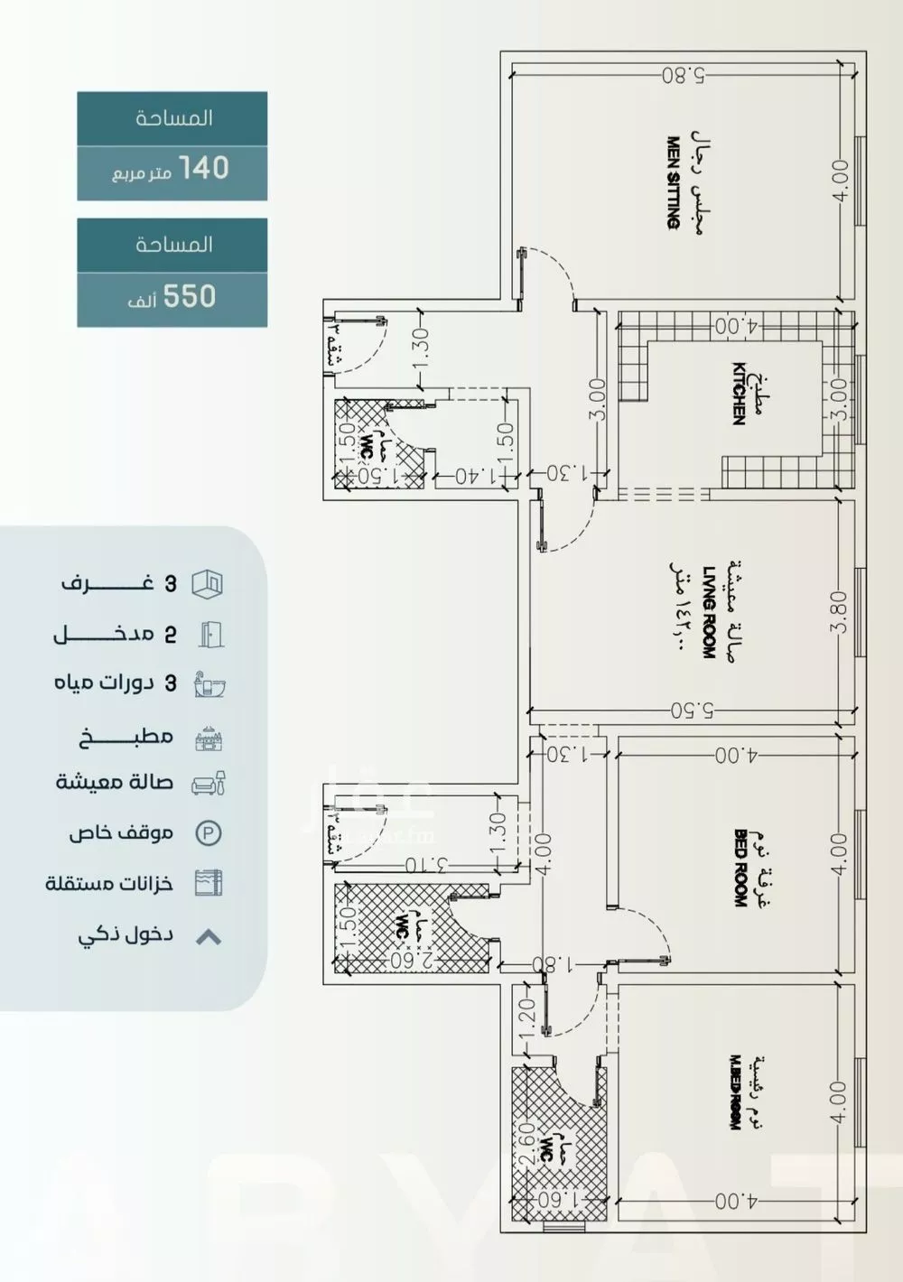 شقة للبيع في شارع ابراهيم العواجي, حي الحمراء, مدينة جدة, منطقة مكة المكرمة 1 صورة