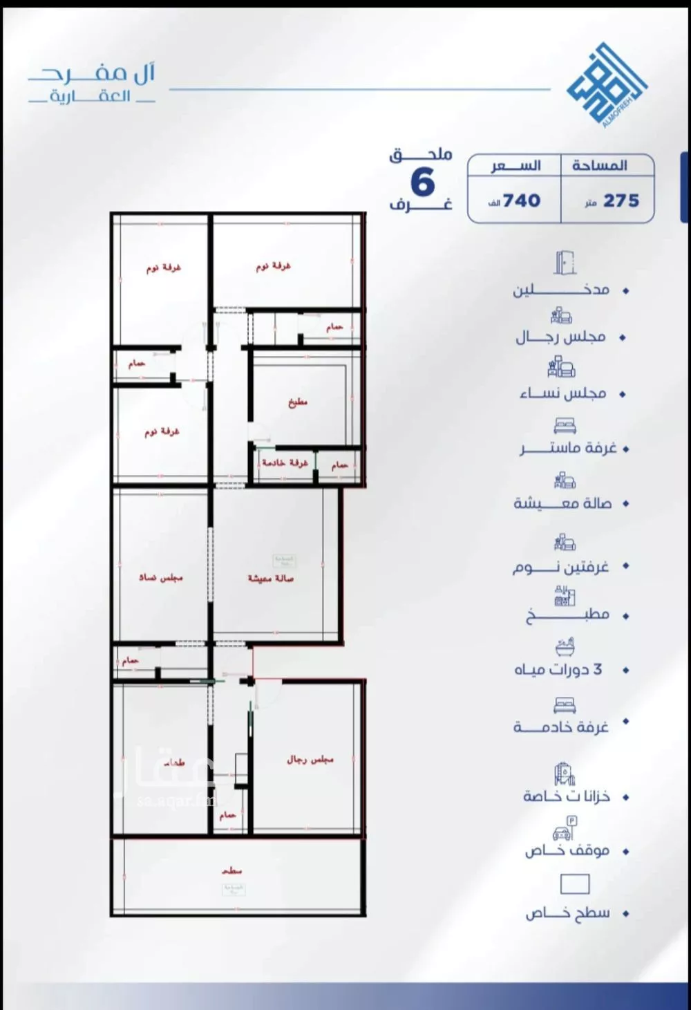 شقة للبيع في شارع ام سليمان, حي الرحاب, مدينة جدة, منطقة مكة المكرمة 1 صورة