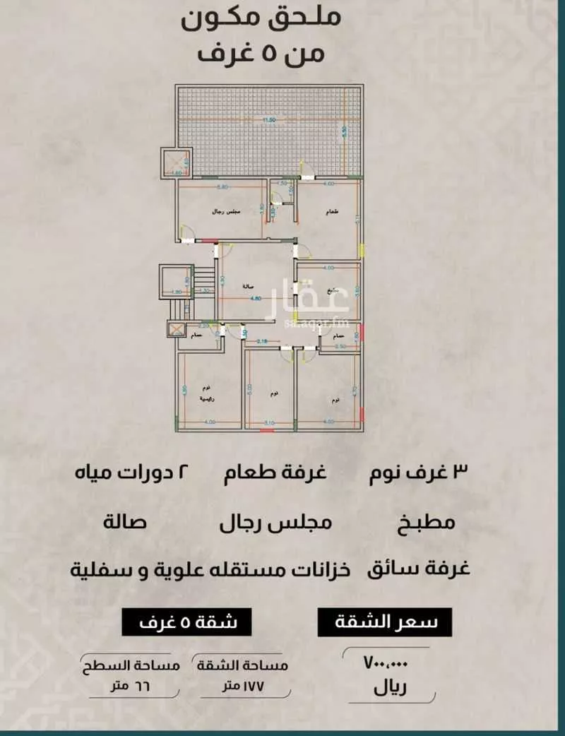 عمارة للبيع في شارع أبي الجود, حي الريان, مدينة جدة, منطقة مكة المكرمة 1 صورة