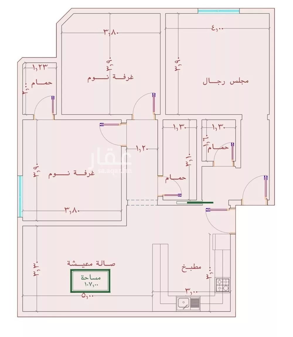 شقة للبيع في شارع الامير عبدالمجيد, حي الصواري, مدينة جدة, منطقة مكة المكرمة 1 صورة