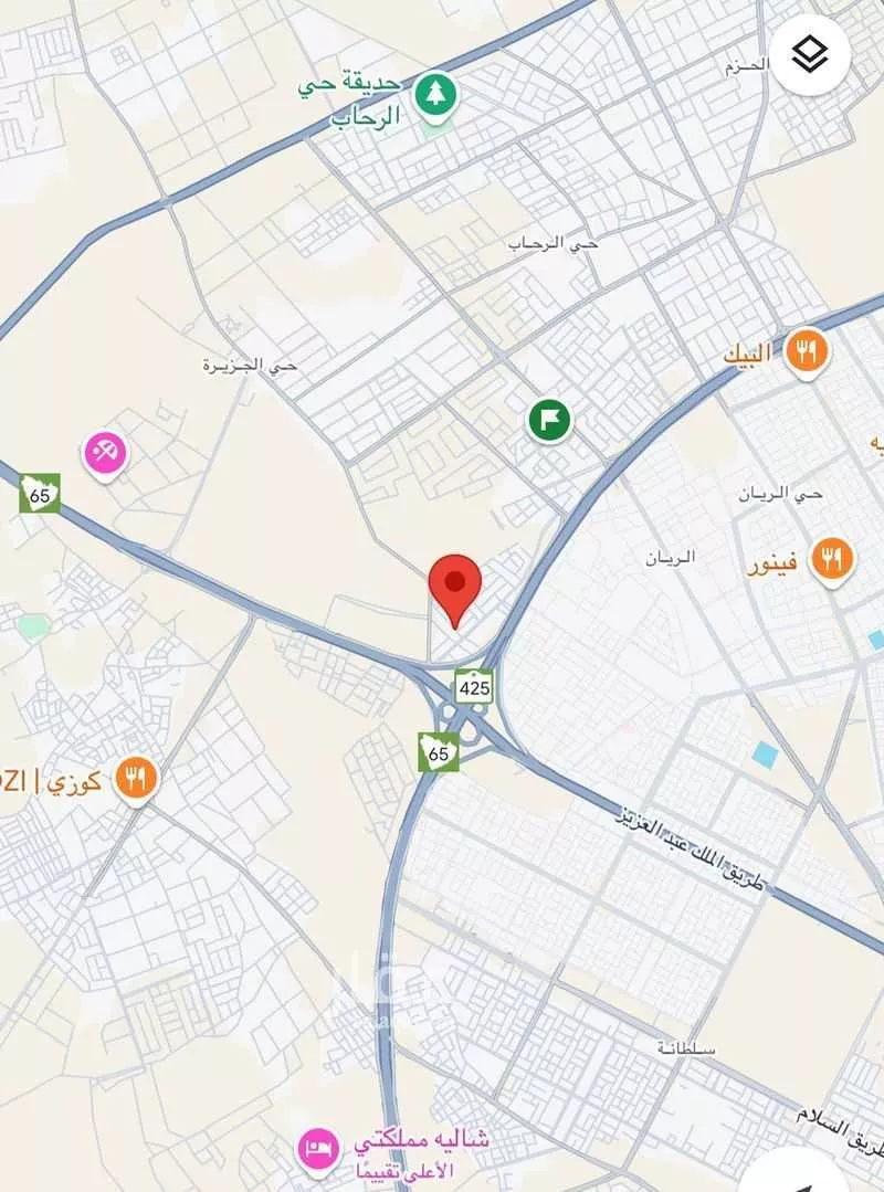 أرض للبيع في شارع المعرفة . البارقة, حي الجزيرة, مدينة بريده, منطقة القصيم 1 صورة