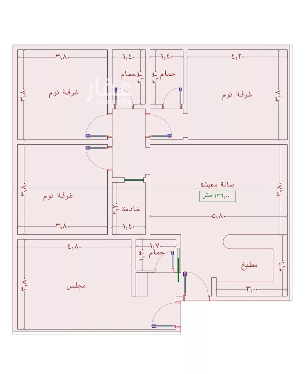 شقة للبيع في شارع السامر, حي الواحة, مدينة جدة, منطقة مكة المكرمة 1 صورة