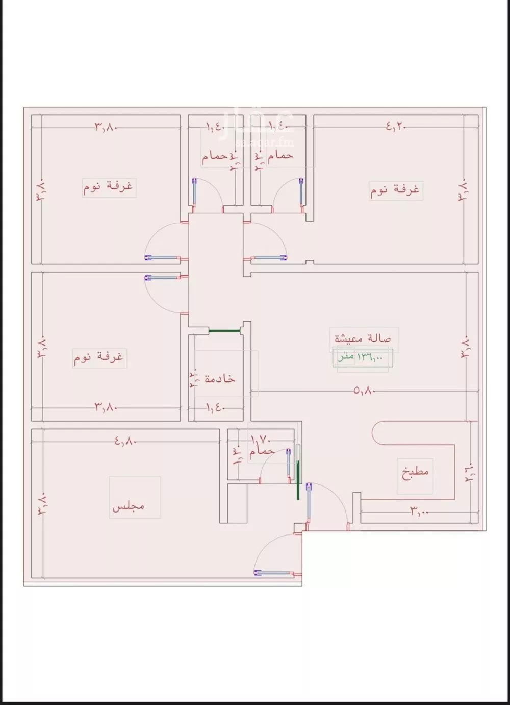 شقة للبيع في شارع السامر, حي الواحة, مدينة جدة, منطقة مكة المكرمة 1 صورة