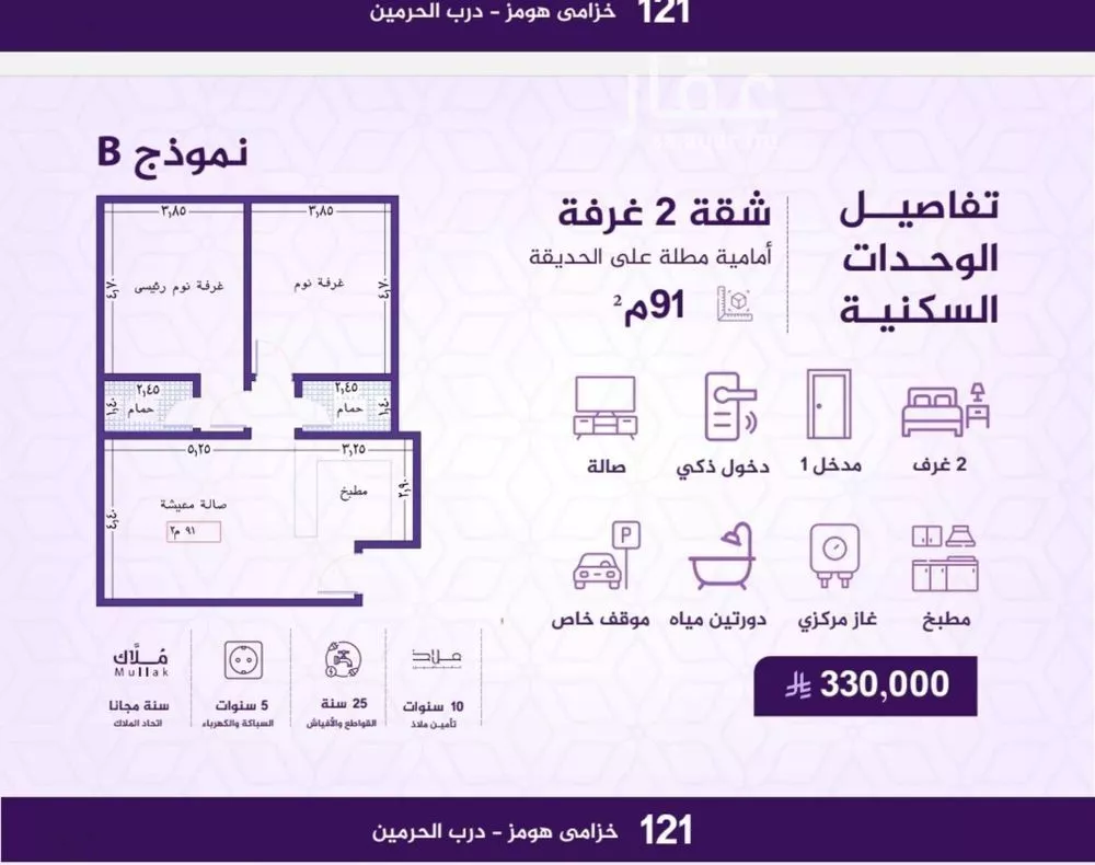 شقة للبيع في شارع احمد بن عيسى الرومي, حي الفيحاء, مدينة جدة, منطقة مكة المكرمة 1 صورة