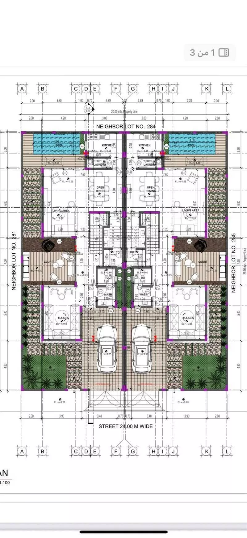 فيلا للبيع في شارع عبد العزيز بن مروان, حي ضاحية الملك فهد, مدينة الدمام, المنطقة الشرقية 1 صورة